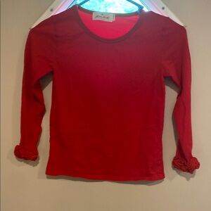 Kids Red Long Sleeve Top